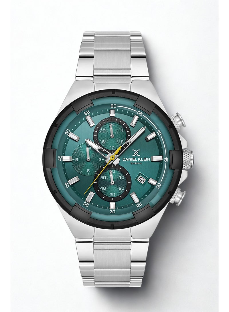 دانيل كلاين اسم الساعة باللغة العربية هو:  ساعة دانيل كلاين الحصرية للرجال بلون أزرق وسوار معدني – الطراز DK.1.13804-2 - Image 1