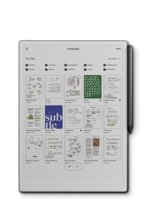 ريماركابل حزمة Paper Pro – تتضمن جهاز لوحي ورقي بحجم 11.8 بوصة، وقلم Marker Plus - Image 1