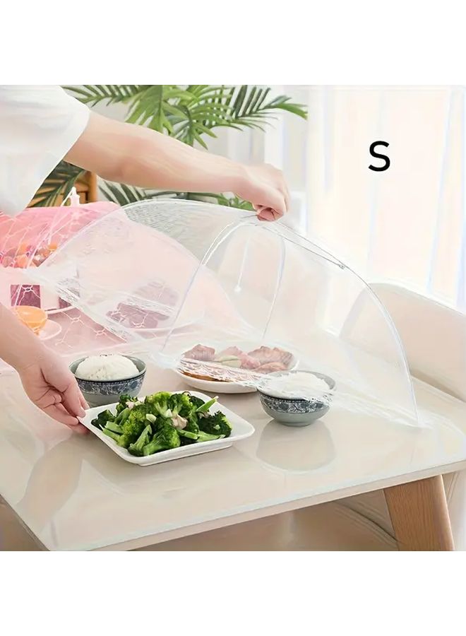 Simple Home Dustproof Food Cover Kitchen Anti Insect Meal Protector Foldable Fly Shield Mosquito Proof Table Cover Food Service Dishware Stainless Steel Frame Fabric Material Food Cover S - Image 3