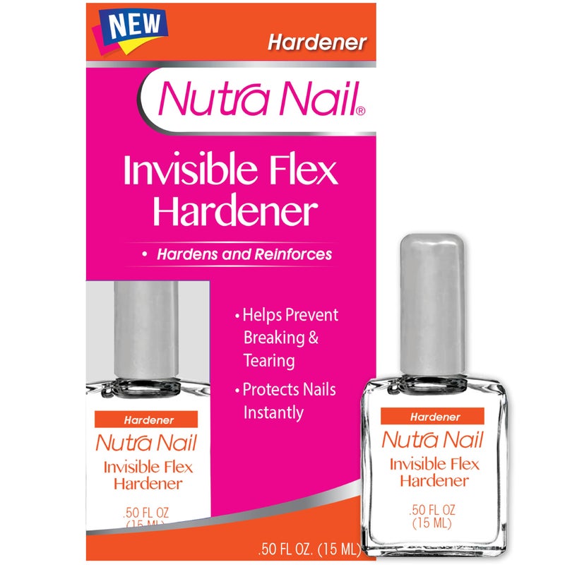 Nutra Nail Invisible Flex Hardener  Instant Protective  Restorative Clear Gel Top Coat Shield for Brittle Damaged Nails  05 Fl Oz