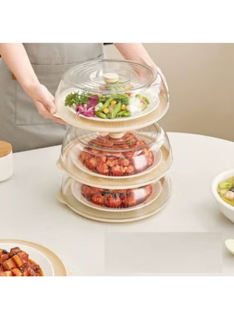 طبق تقديم وحفظ للطعام اكريلك بغطاء شفاف - Image 2