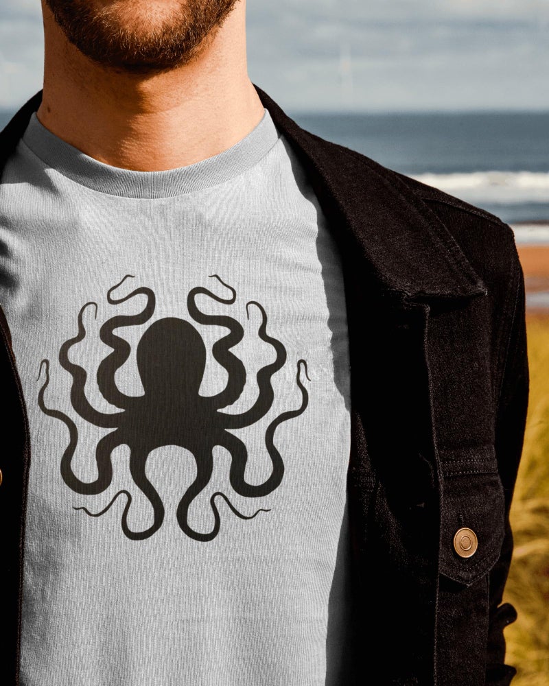 STENCILAIR Reusable Octopus Cthulhu Squid Stencil 11" x 8.5" - Durable, Versatile Crafting Tool - Image 4
