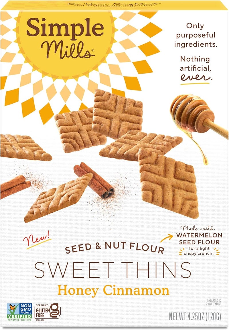 Simple Mills بسكويت بسيط ميلز بالعسل والقرفة - Image 1