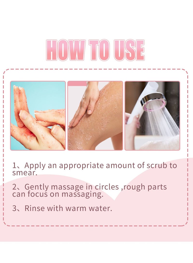 إيلهو مقشر للجسم بالخوخ و ترطيب و ترطيب و التحكم في الزيت و منظف و مقشر لبشرة الدجاج - Image 4