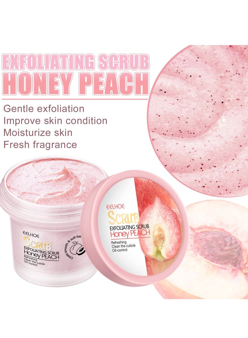 إيلهو مقشر للجسم بالخوخ و ترطيب و ترطيب و التحكم في الزيت و منظف و مقشر لبشرة الدجاج - Image 5