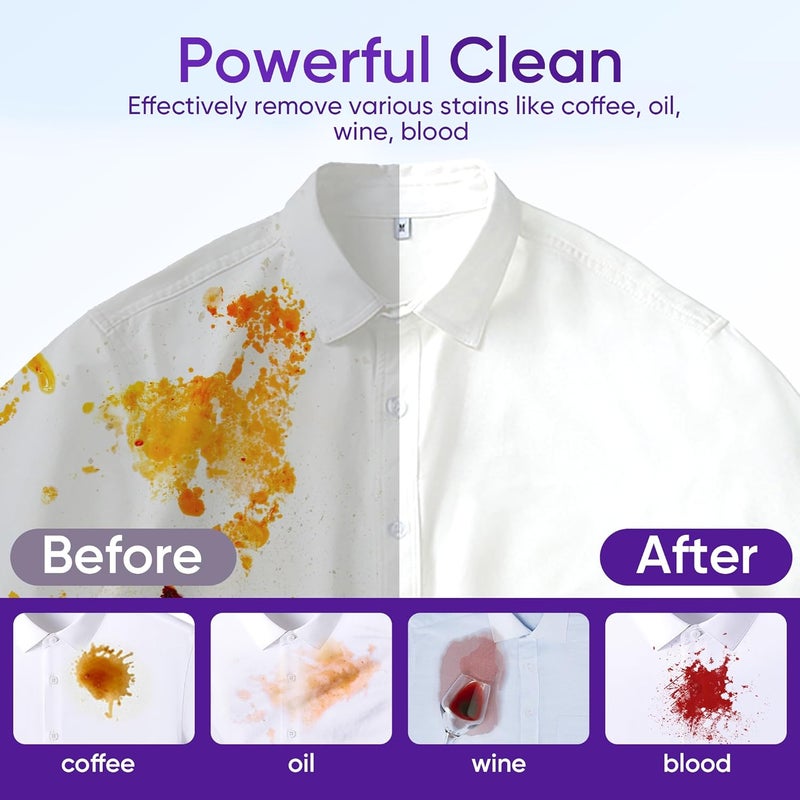 Fisroa Lavender Laundry Detergent Sheets Travel Eco-friendly 300 Loads Clothes Washing Detergent Sheets Plastic-Free Washer Strips Liquidless Laundry Strips Tablet - Image 4