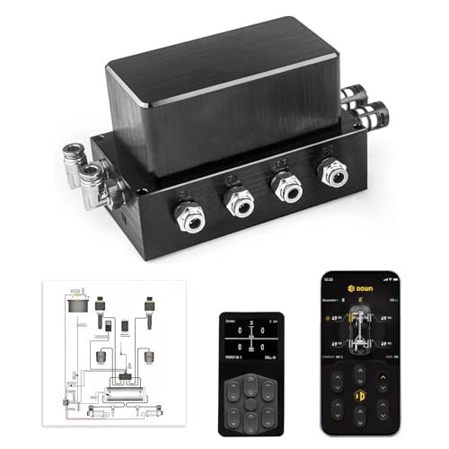 ZHSYMX Air Management Top Grade Air Suspension System kit with Airlift Fitting Packs and 6mm vacuum tube Electronic Controll Systempneumaticairlift 5 Memory - Image 1