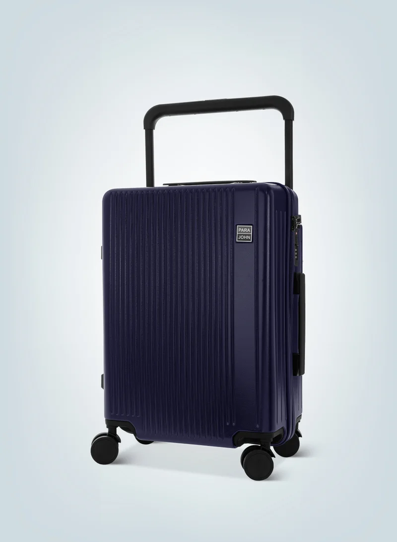 PARAJOHN Navy Premium Wide Handle Spinner Carry On Luggage Trolley with TSA Lock 20 Inch Navy  | Best Price UAE