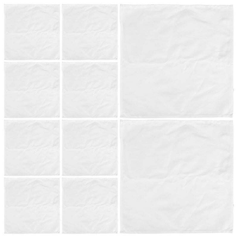 Soft Cotton Reusable Dinner Napkins 30x30cm White Absorbent for Kitchen Dining Table - Image 2