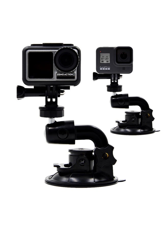 MAXCAM ماكس كام مناسب لكاميرا دي جي آي أكشن 5 4 3 2، كاميرا أوزمو أكشن، جوبرو، 12110987، كوب شفط للسيارة، تركيب على زجاج النافذة، ملحقات حامل مثبت على السيارة - Image 1