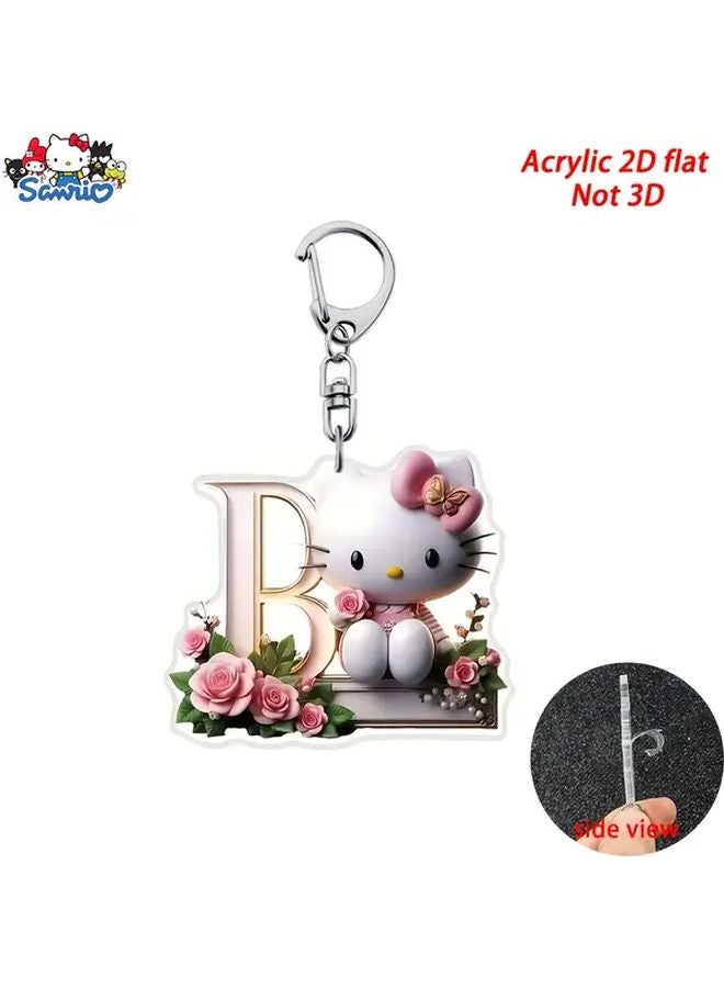 Sanrio Hello Kitty Acrylic Keychain Style B Cartoon Design For Bags Backpacks Car Keys - Image 1