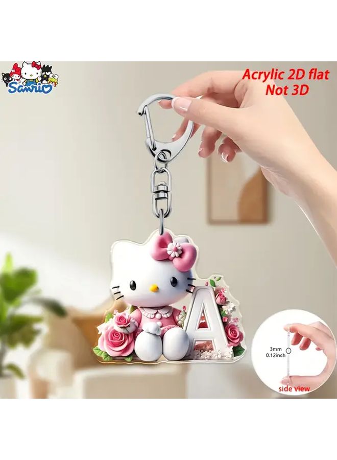 Sanrio Hello Kitty Acrylic Keychain Style B Cartoon Design For Bags Backpacks Car Keys - Image 4