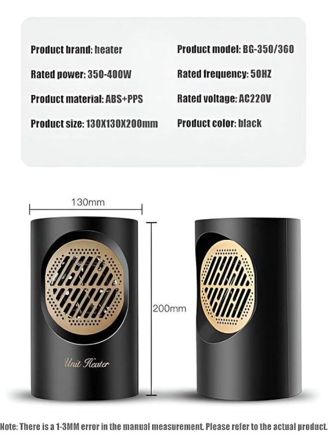 400W Multifunctional Electric Heater, Home Office Heater, Fast Heating Electric Heater, 50° Heat Distribution Angle, Low Noise Air Heating System - Image 2