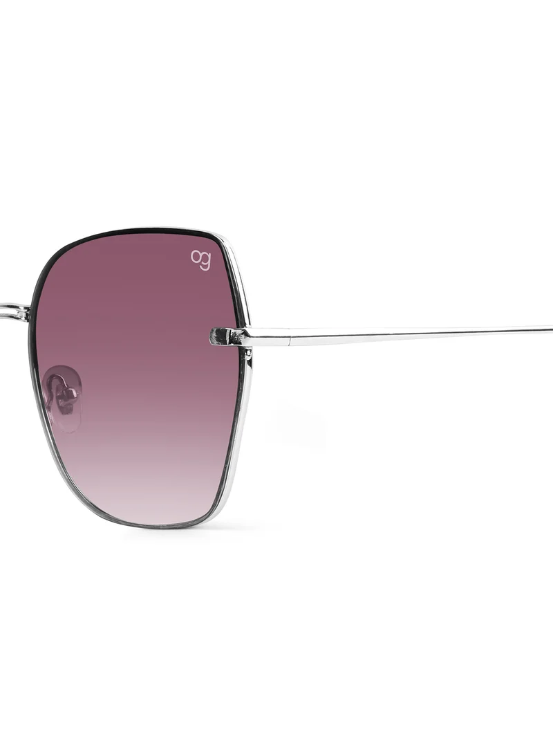 Woggles Stylish & Classy UV Protected Purple Oversized Sunglasses | Men & Women