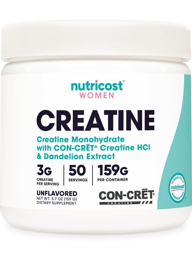 Nutricost Creatine Monohydrate Powder for Women, Micronized, Unflavored, 50 Servings - Vegetarian, Non-GMO, Gluten Free - Image 1