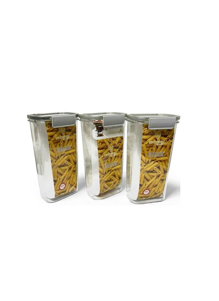 Smart Lock container food storage organizer 3 pcs x 1700ml - pzsku/ZDF380D5E4F6C44AC4375Z/45/_/1735151554/5c5a49ff-ae86-4101-aa88-695d33db185a