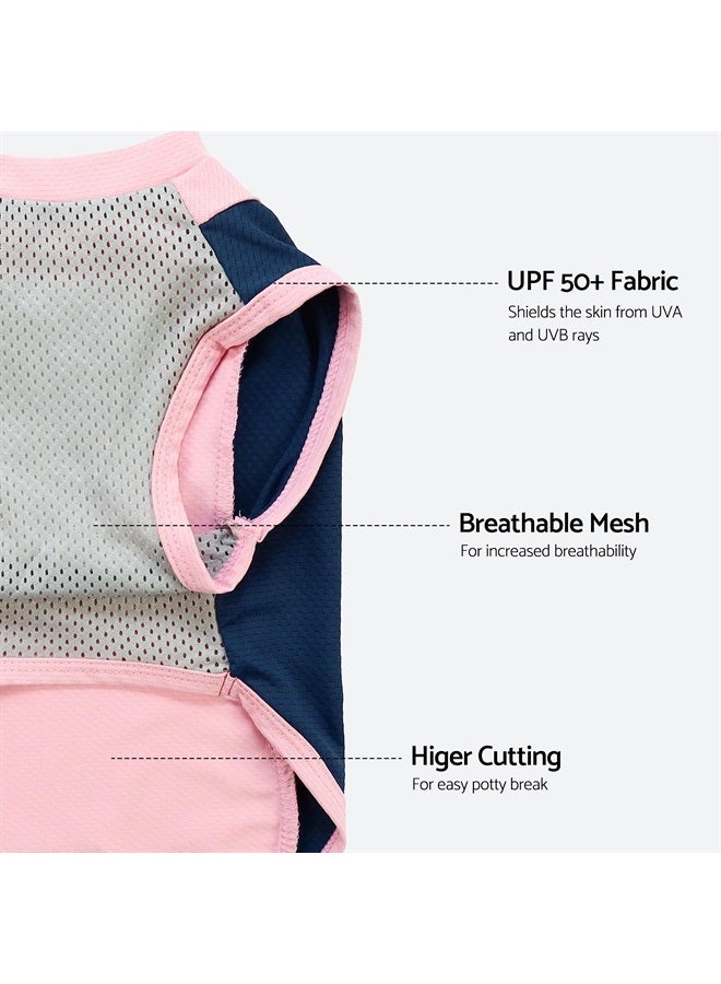 Fitwarm 2 Pack UPF 50+ UV Sun Protection Dog Shirt, Lightweight Breathable Cooling Vest, Quick Dry Dog Summer Clothes for Small Dogs Boy Girl, Reflective Label Pet Cat Outfit, Pink, XS - Image 3