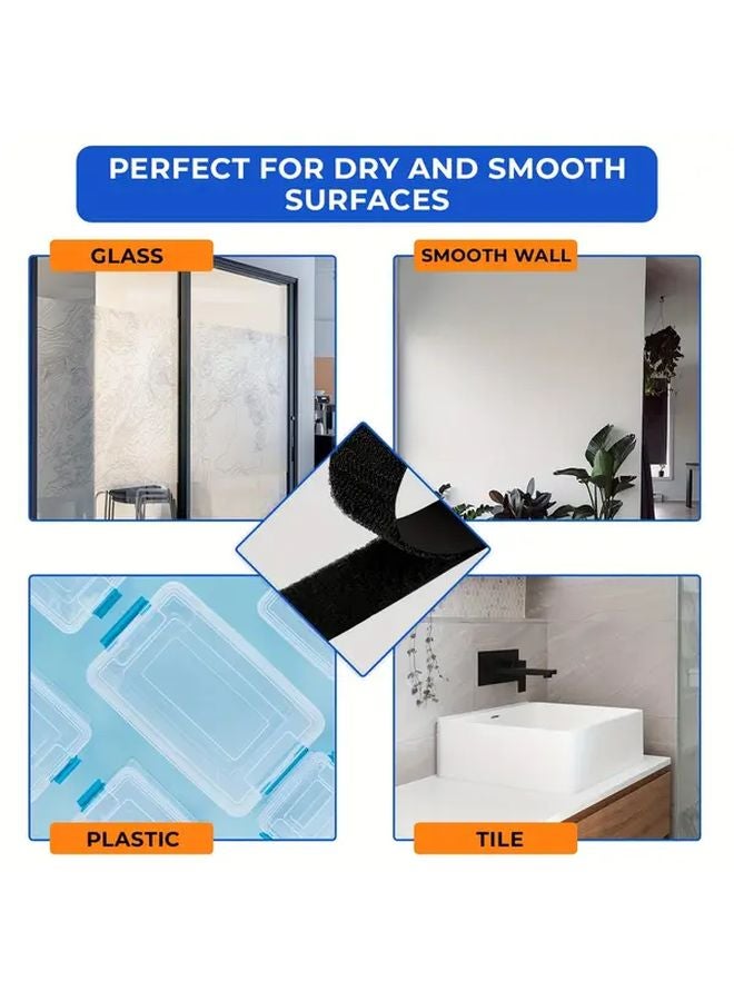 20pcs Double Sided Adhesive Hook Loop Tape Heavy Duty Reusable Fastener - Image 3