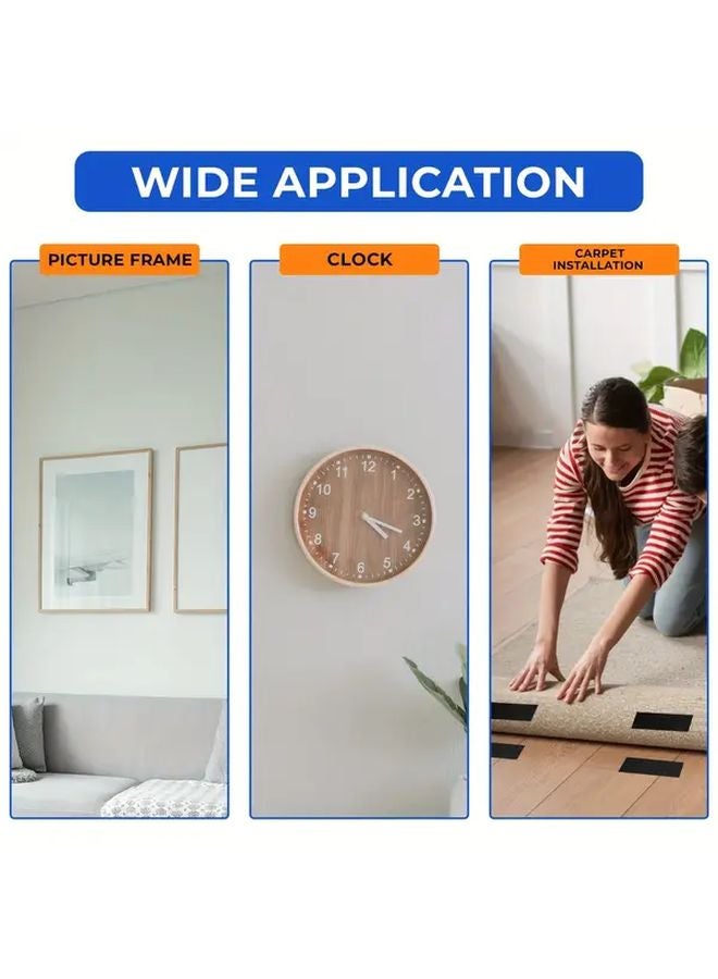 20pcs Double Sided Adhesive Hook Loop Tape Heavy Duty Reusable Fastener - Image 4