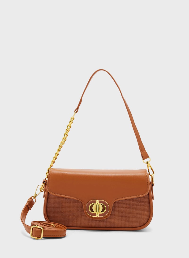 ELLA Chain Detail Strap Crossbody  - Image 1