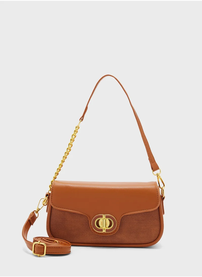 ايلا Chain Detail Strap Crossbody