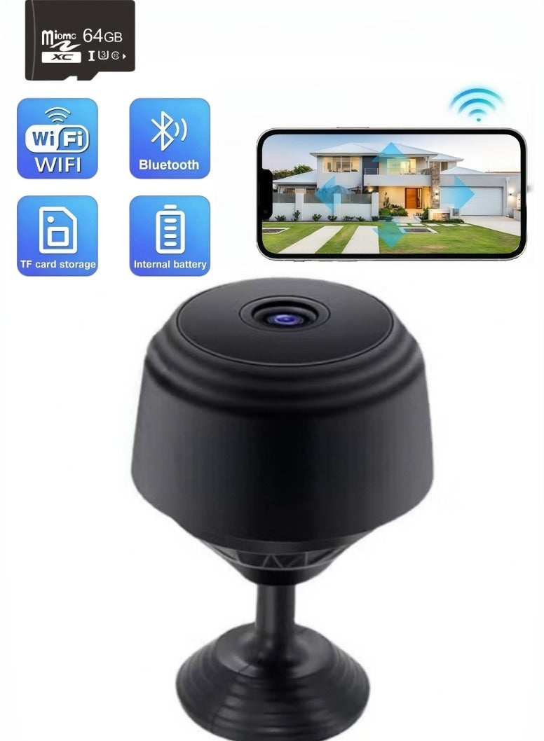 Surveillance Cameras ,64GB Card，1080P HD WiFi Home Indoor Outdoor Camera for Baby/Pet/Nanny, IP Camera Remote Viewing for Security with iOS,Android Phone APP - Image 1