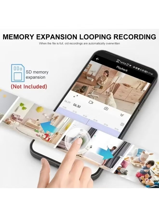 Surveillance Cameras ,64GB Card，1080P HD WiFi Home Indoor Outdoor Camera for Baby/Pet/Nanny, IP Camera Remote Viewing for Security with iOS,Android Phone APP - Image 4