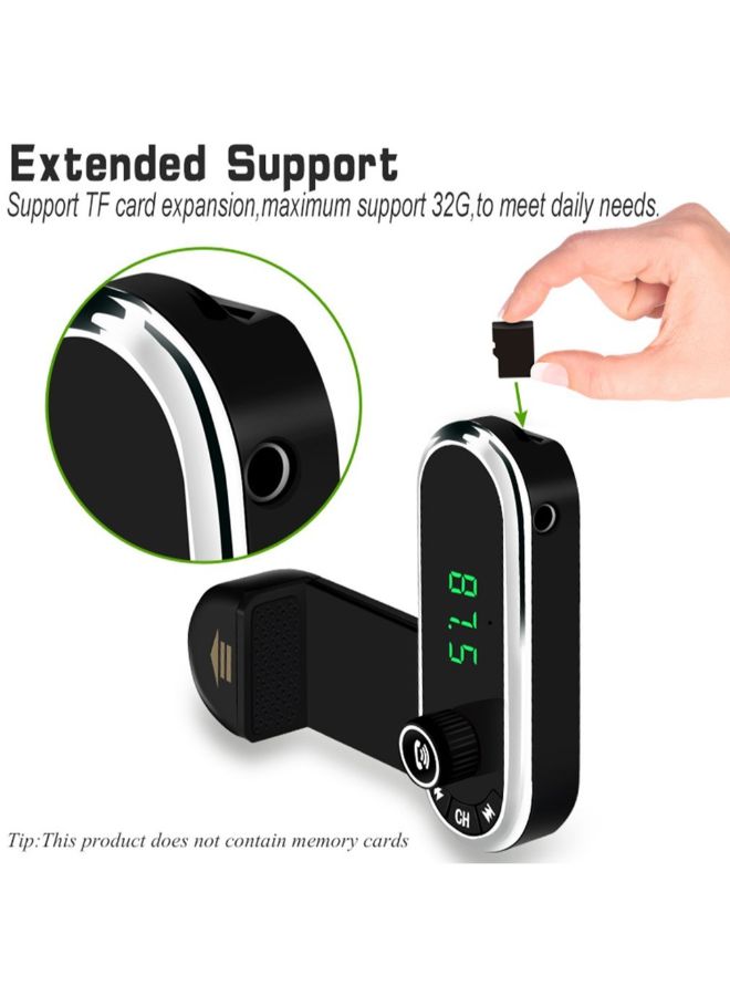 NIBEMINENT Wireless Bluetooth Car Charger With Phone Holder Black - Image 3