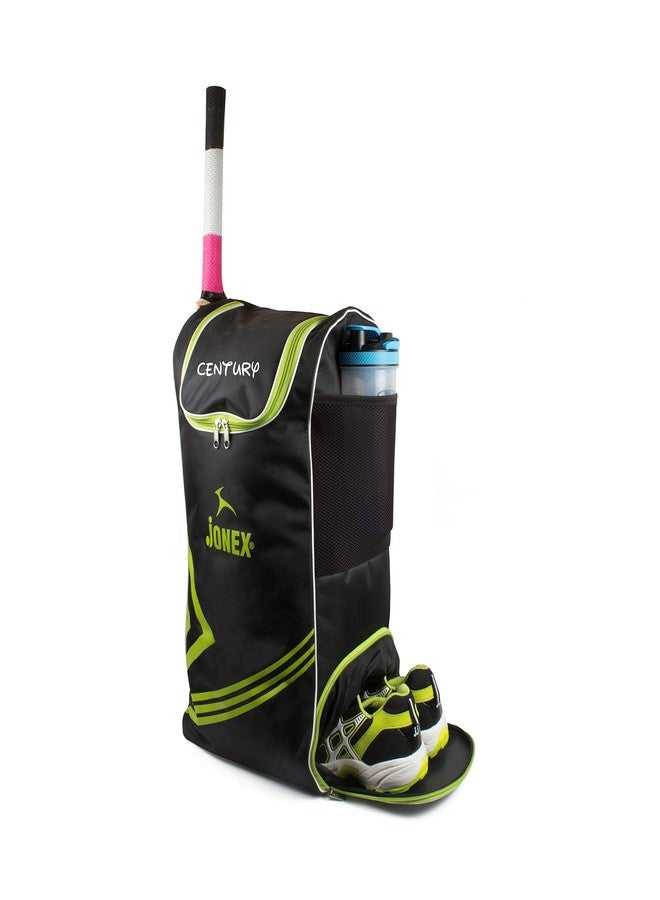 Jonex JJ Jonex Century Cricket Kit Bag with Shoe Compartment (Green, Black) - Image 1