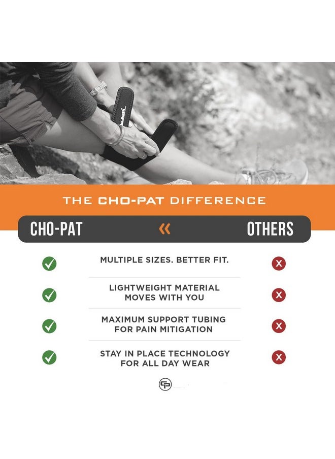 Cho-Pat Cho-Pat Dual Action Double-Layer Adjustable Knee Strap, Pain Relief for Chondromalacia, Osgood Schlatter’s, Tendonitis, and Meniscus Tears, Large  - Image 3