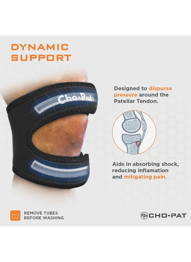 Cho-Pat Cho-Pat Dual Action Double-Layer Adjustable Knee Strap, Pain Relief for Chondromalacia, Osgood Schlatter’s, Tendonitis, and Meniscus Tears, Large  - Image 4