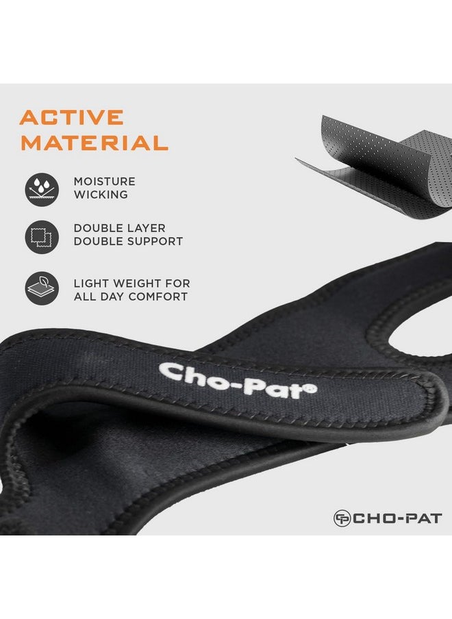 Cho-Pat Cho-Pat Dual Action Double-Layer Adjustable Knee Strap, Pain Relief for Chondromalacia, Osgood Schlatter’s, Tendonitis, and Meniscus Tears, Large  - Image 5