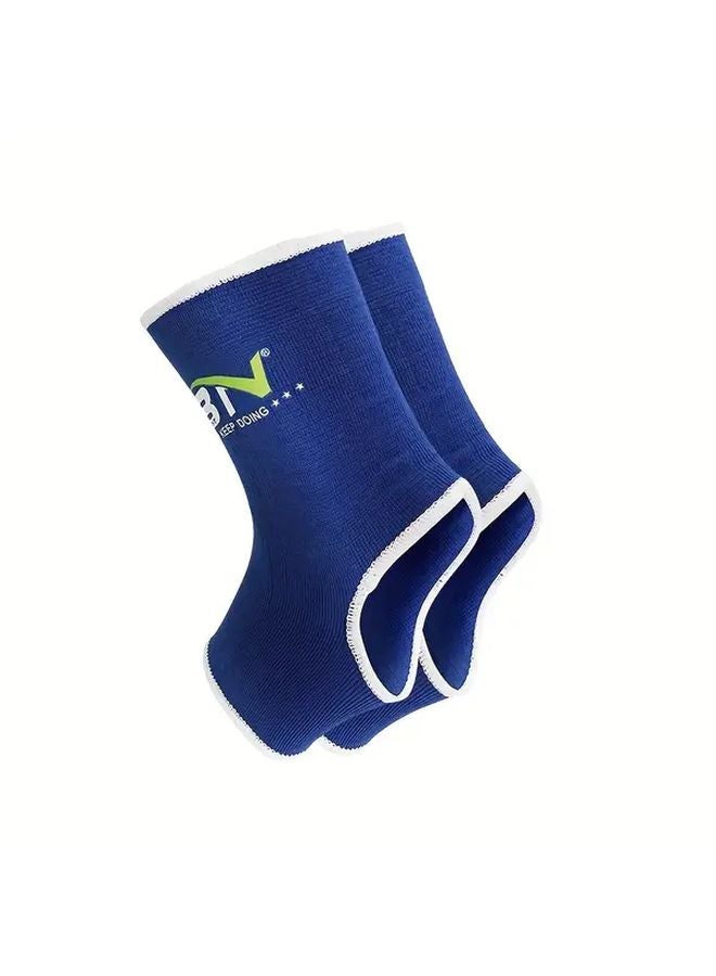 Boxing Ankle Braces Breathable Fabric Fitness Training Blue Size S - Image 4
