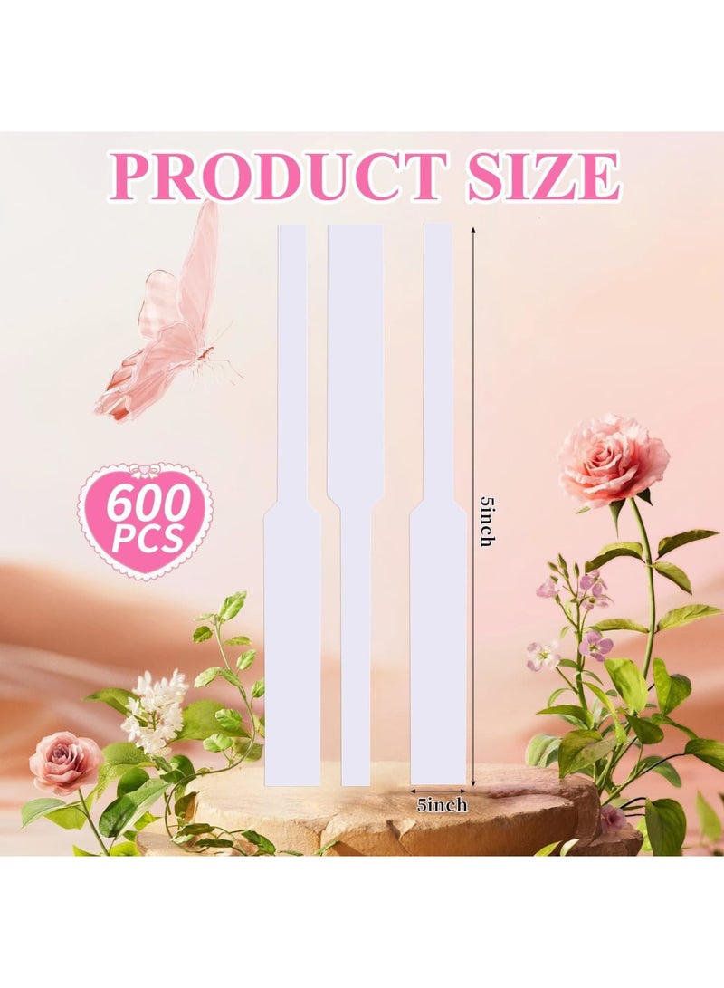 SYOSI Perfume Testing Strips, Premium Fragrance Blotter Papers, White Scent Test Strips for Perfume Sampling, Essential Oil Diffuser & Aromatherapy, Testing Scents (600-Pack, 13x1.2cm, White) - Image 3