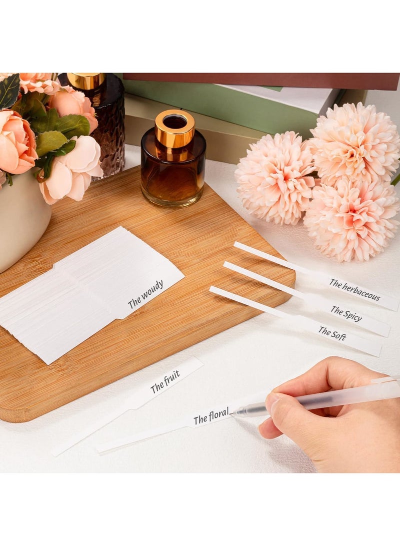 SYOSI Perfume Testing Strips, Premium Fragrance Blotter Papers, White Scent Test Strips for Perfume Sampling, Essential Oil Diffuser & Aromatherapy, Testing Scents (600-Pack, 13x1.2cm, White) - Image 2