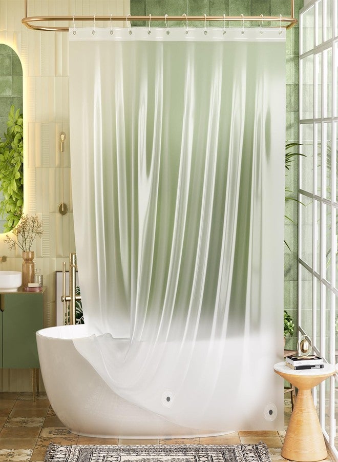 Bathway Shower Curtain Liner, Frosted Shower Curtain Liner 72x84 PEVA Waterproof Shower Curtain Liner Plastic with 3 Magnets and 12 Rustproof Metal Grommets, Lightweight Long Shower Liner for Bathroom - Image 1