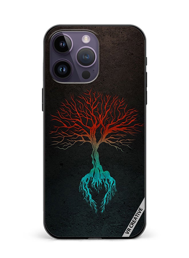 VR CREATIVE Protective Case Cover For Apple iPhone 15 Pro Tree Design Multicolour - Image 1
