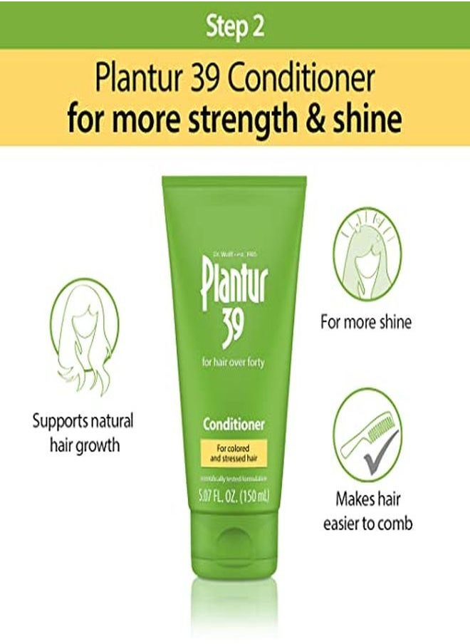 Plantur 39 Stressed Hair 3Step System PhytoCaffeine Shampoo, Conditioner, Tonic For Colored, Stressed Hair  - Image 3
