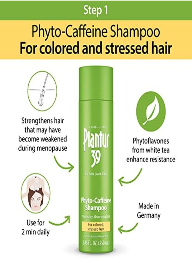 Plantur 39 Stressed Hair 3Step System PhytoCaffeine Shampoo, Conditioner, Tonic For Colored, Stressed Hair  - Image 2