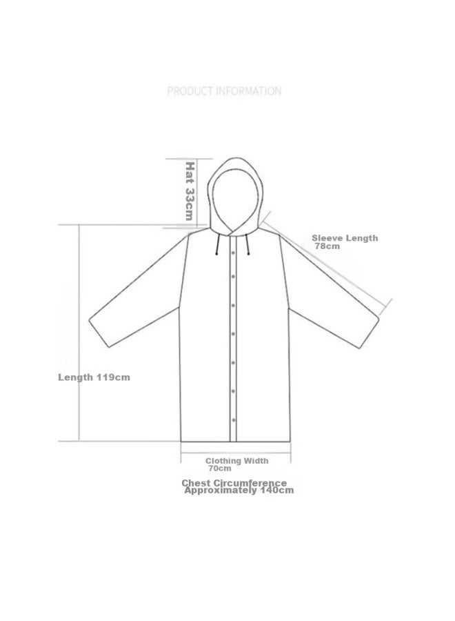 BWNK Bowonic Disposable Raincoat For Adults, Portable Long Rain Poncho With Hood, For Men And Women, Black - Image 3