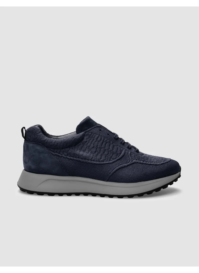 Cabani Knitwear Navy Blue Lace-up Men's Sports Shoes