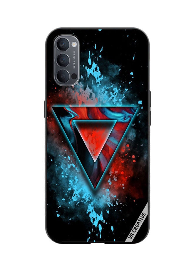 VR CREATIVE Protective Case Cover For Oppo Reno4 Pro 5G Logo Design Multicolour - Image 1