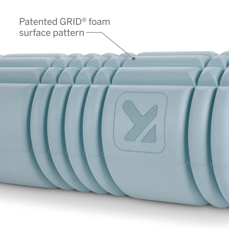 TRIGGERPOINT Performance Therapy Grid Patented Multi-Density Foam Massage Roller (80% Recycled) Exercise, Deep Tissue Muscle Recovery - Muscle Pain&Tightness, Improves Circulation (13"), Blue - Image 2