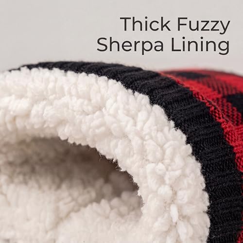 Cozylook Men's Boot Slippers Warm Fuzzy Slippers for Men Indoor Soft Sole Non Slip Size 8-9 - Image 5