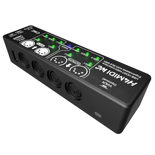 CME H4MIDI WC – Advanced USB Host MIDI Interface with Router, Filter, Mapper, Optional WIDI Bluetooth MIDI, Standalone 9V Power mode - Perfect for Guitarists and Producers - Image 4