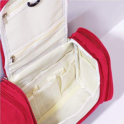 Saiyam Nylon Oxford Material Toiletry Bag Make-Up Pouch Travel Bag Organizer (23 x 10.5 x 20 cm, MultiColor) - Image 4