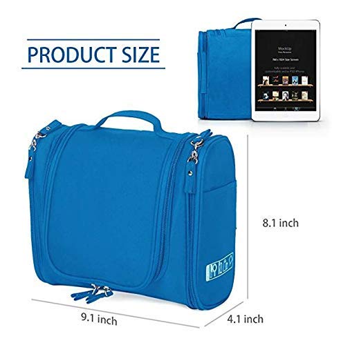 Saiyam Nylon Oxford Material Toiletry Bag Make-Up Pouch Travel Bag Organizer (23 x 10.5 x 20 cm, MultiColor) - Image 5