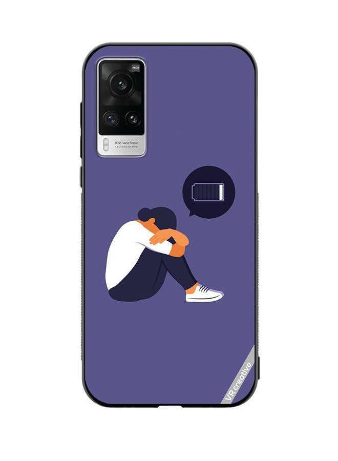 VR CREATIVE Protective Case Cover For Vivo X60 Pro Battery Low Design Multicolour - Image 1