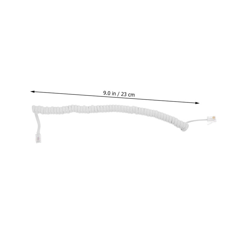 2 Pack Coiled Telephone Cable 10 Feet Long Stable Signal Transmission - Image 4