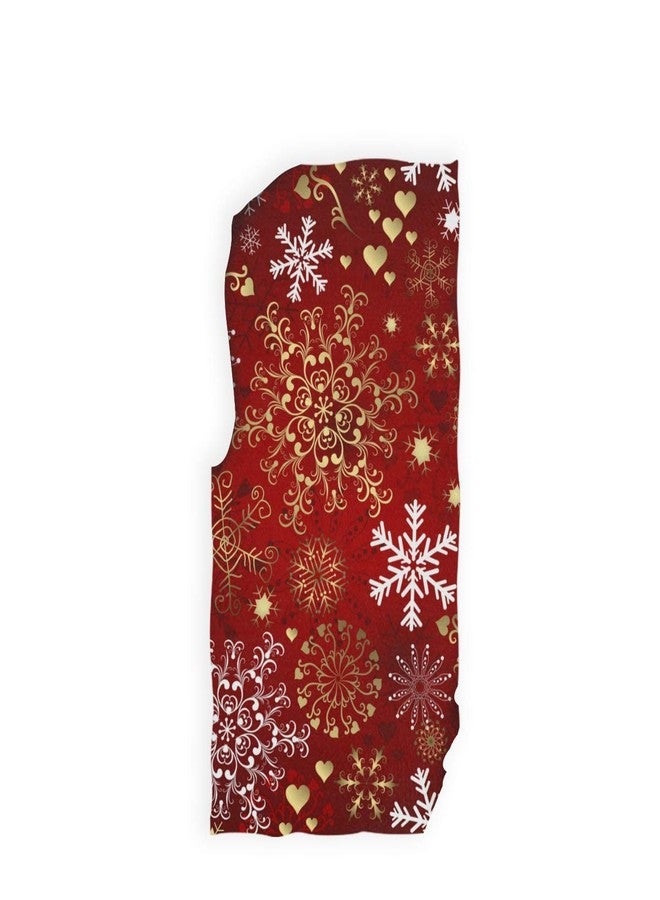 Pfrewn Christmas Red Gold Snowflake Hand Towels 16x30 in Retro Glitter Bathroom Towel Ultra Soft Highly Absorbent Kitchen Dish Towel Merry Christmas X-mas Winter Bathroom Decor Gifts - Image 5